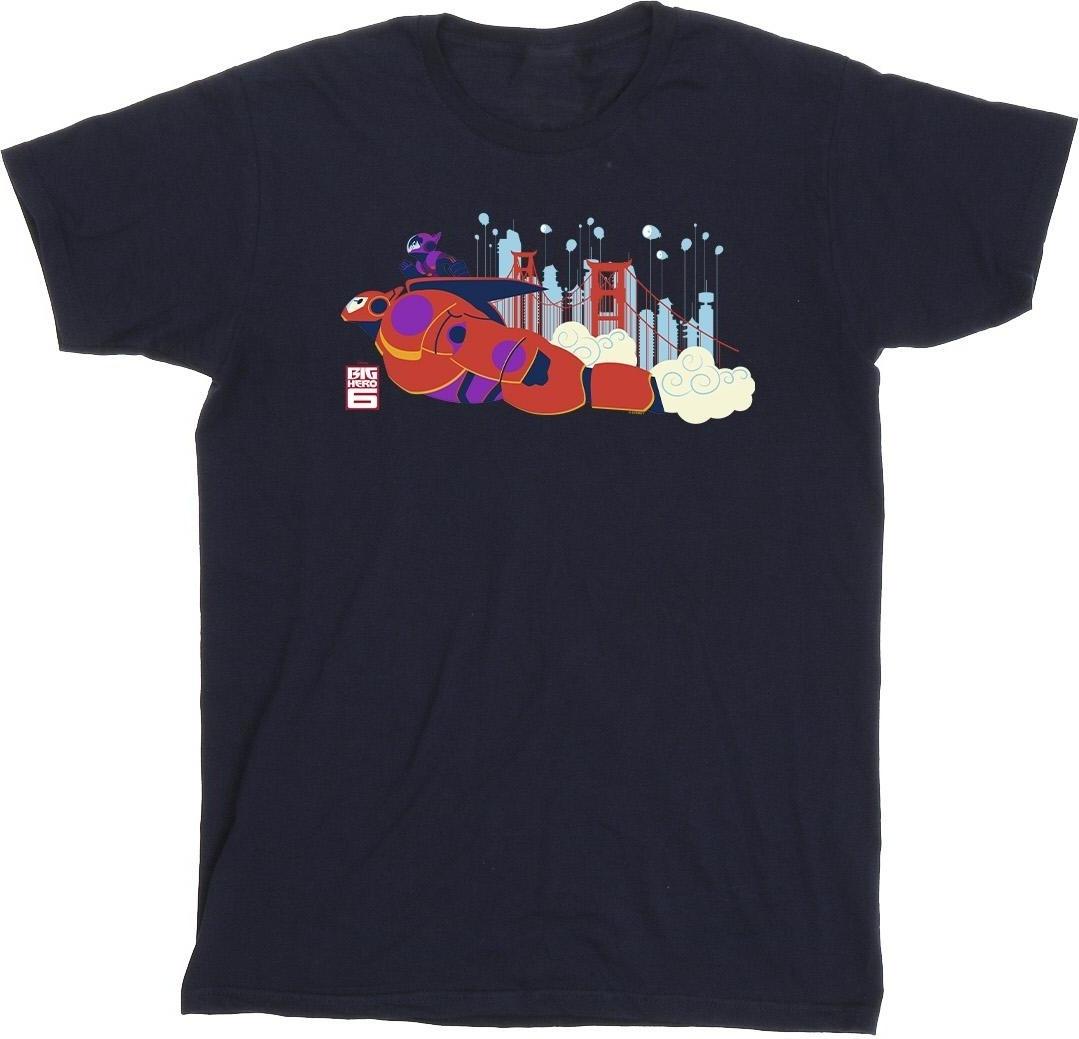 disney t-shirt big hero 6 baymax hiro bridge l