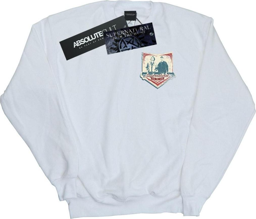 supernatural sweatshirt winchester print white xl