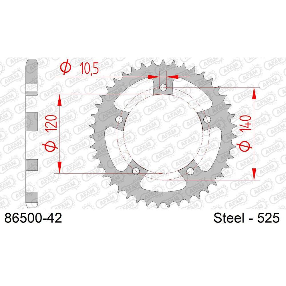afam rear sprocket 86500 42t