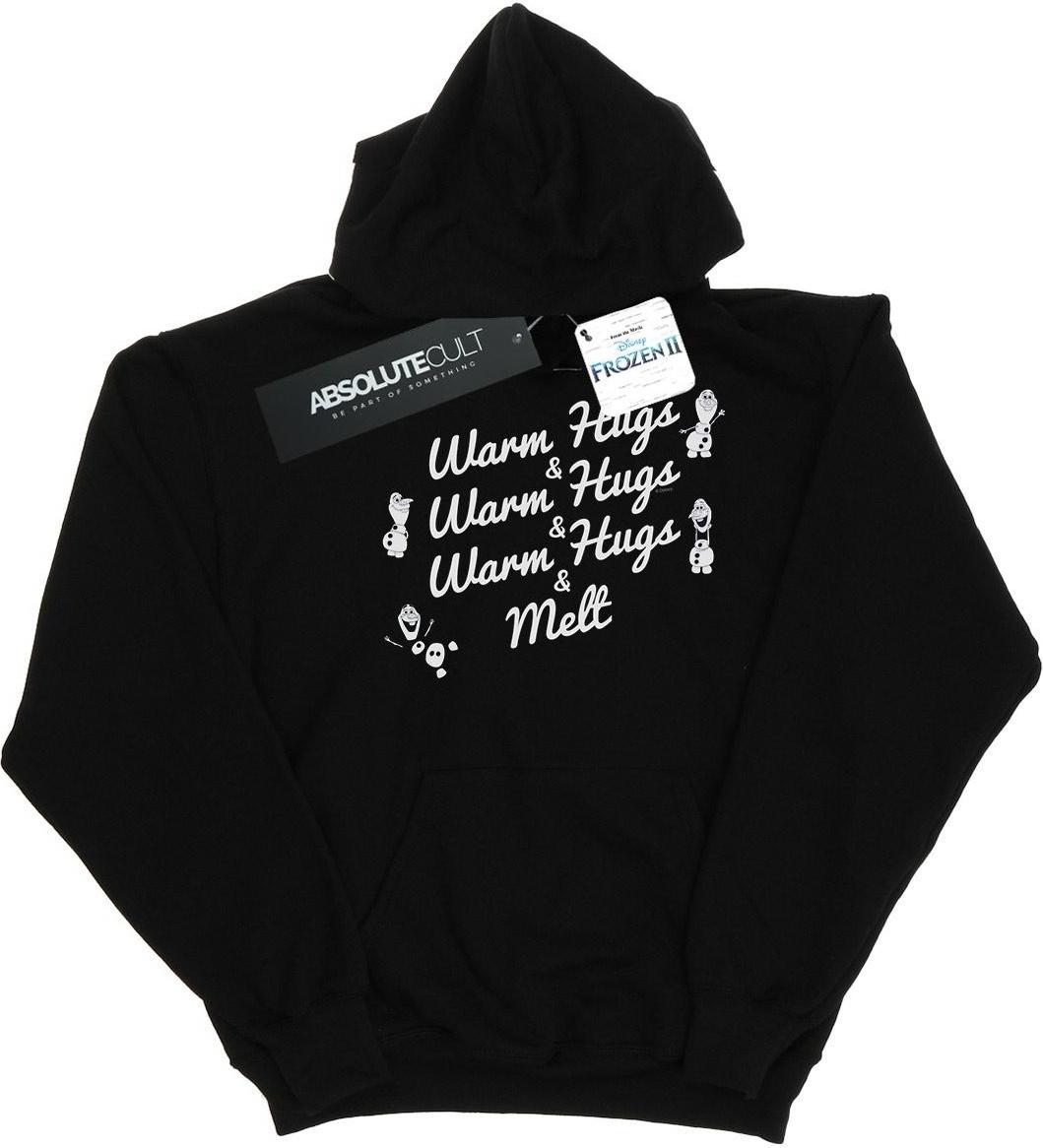 disney hoodie frozen 2 warm hugs and melt black l