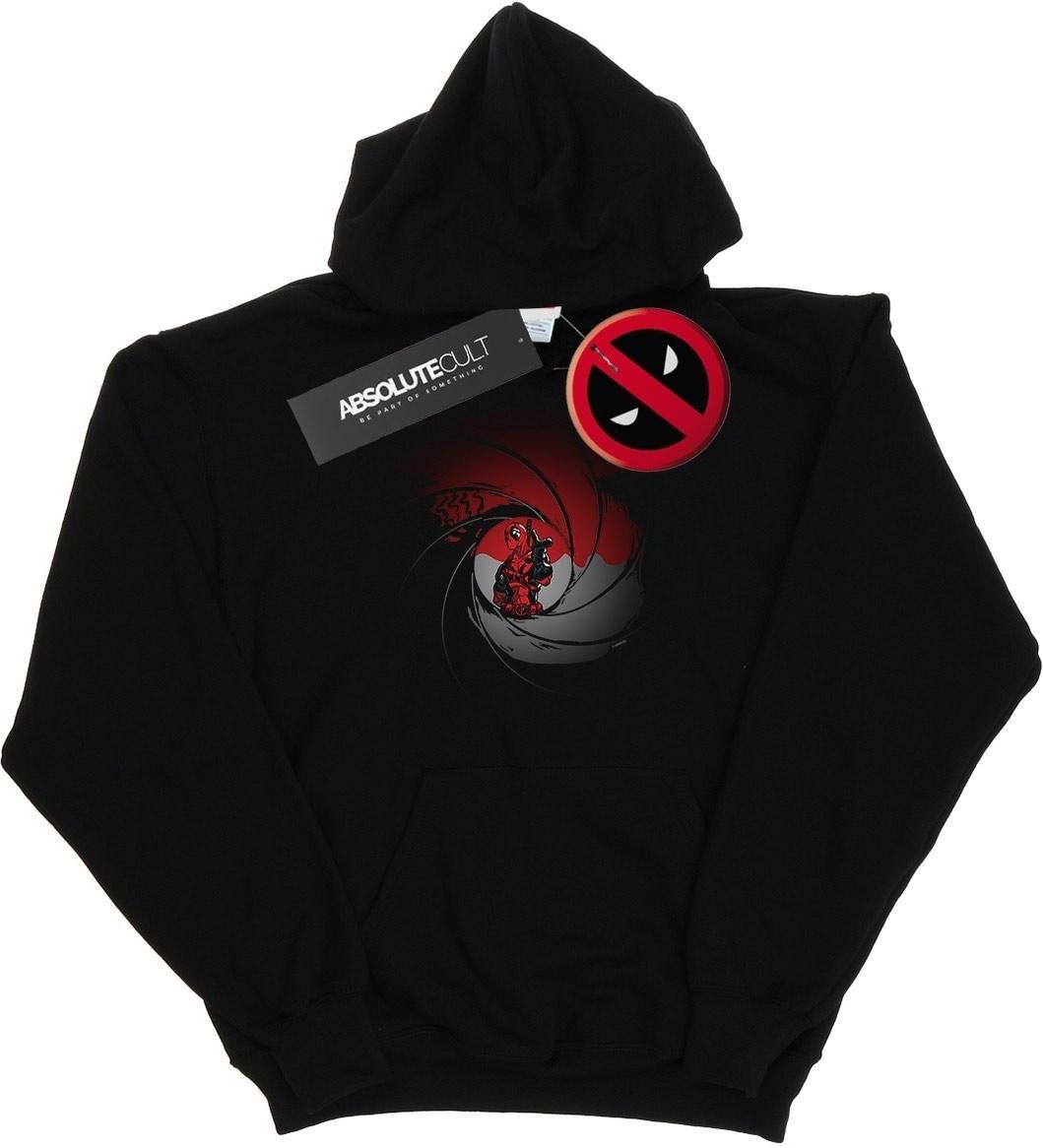 marvel hoodie deadpool gun barrel black s