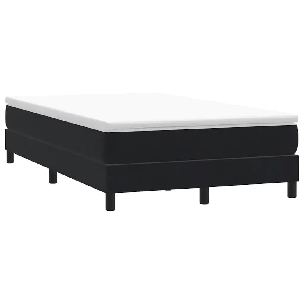 vidaxl box spring bed without mattress black 120x210 cm velvet