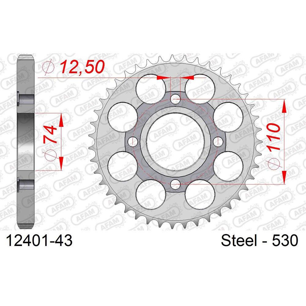 afam rear sprocket 12401 43t