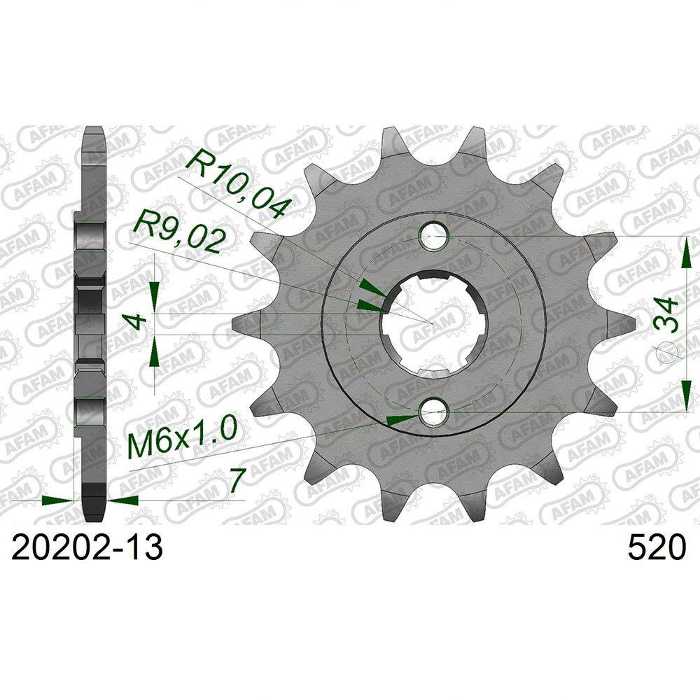 afam sprocket 520 13t steel