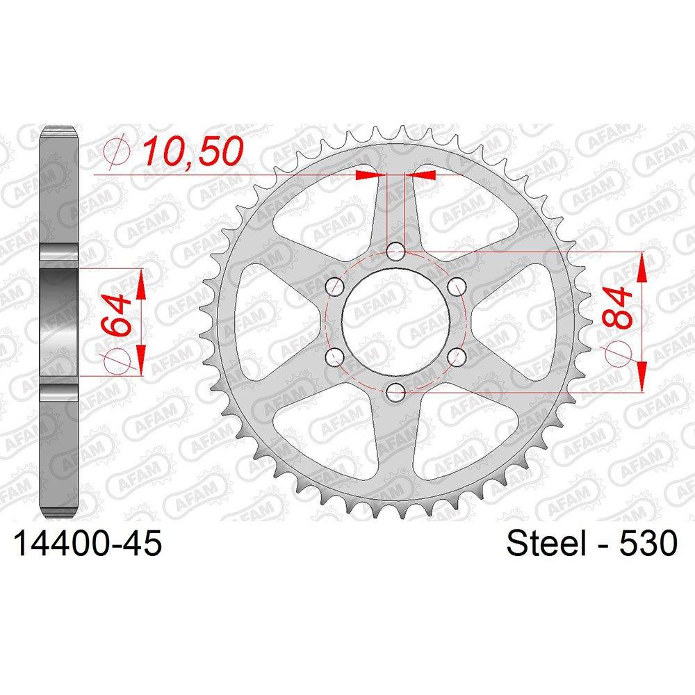 afam rear sprocket 14400 45t