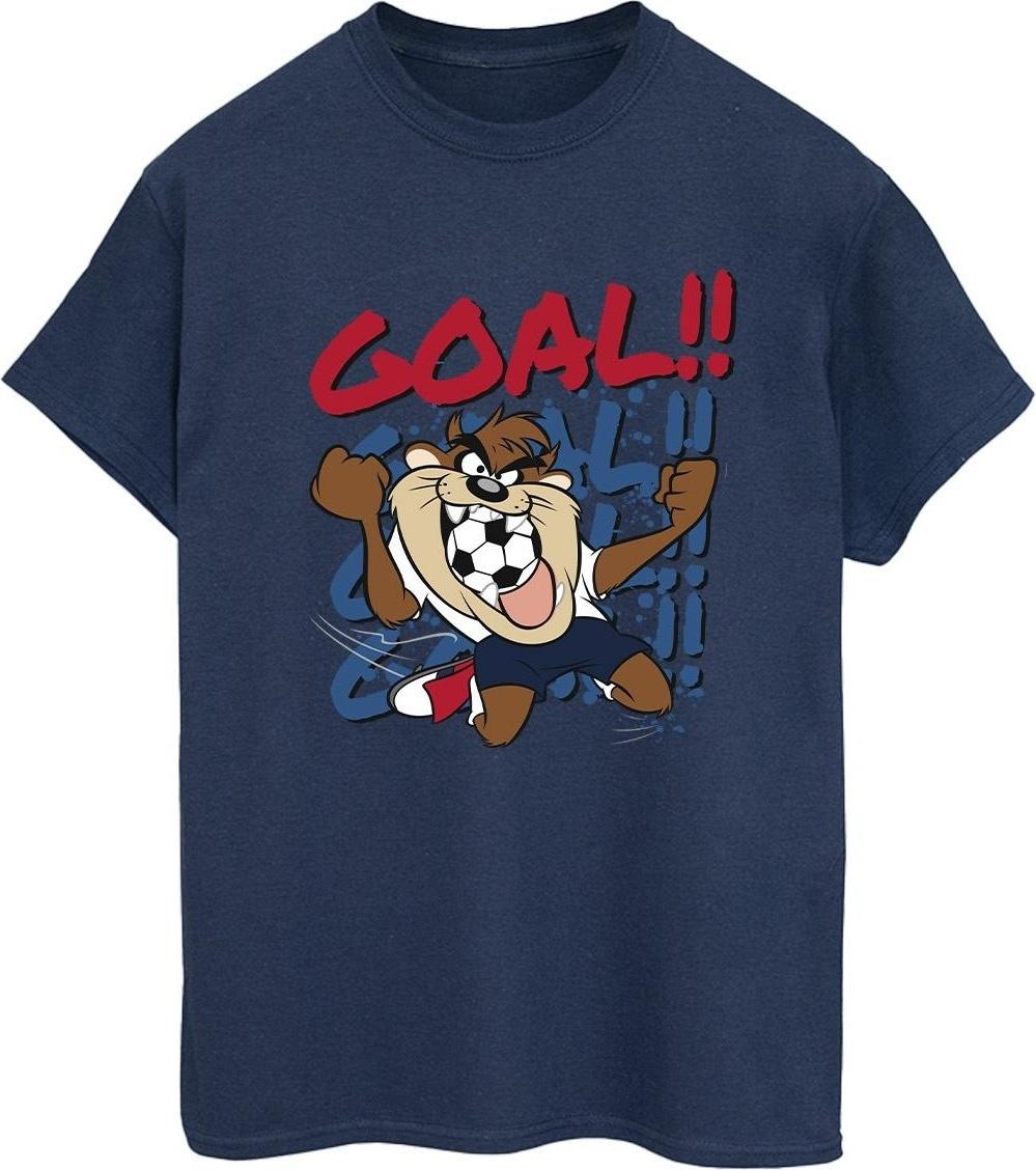 looney tunes t-shirt goal goal goal cotton boyfriend