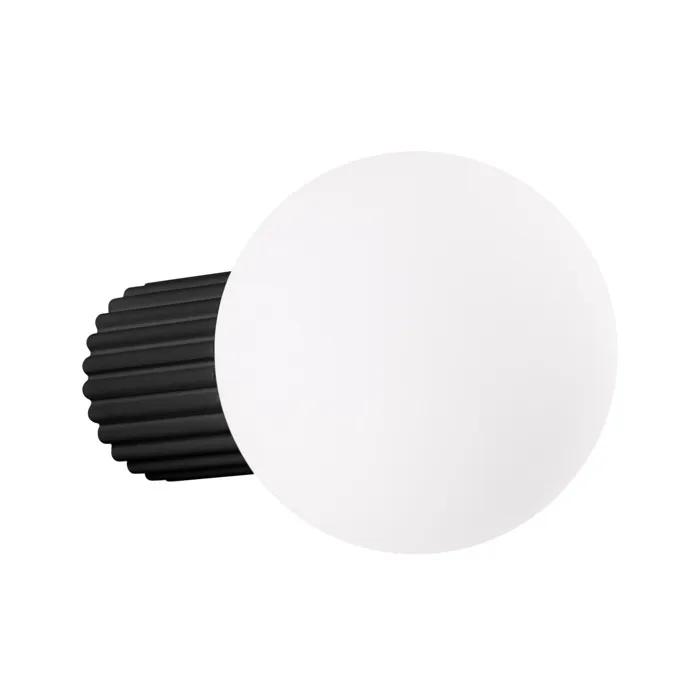sollux wall lamp halo black ip44 12x12x17cm