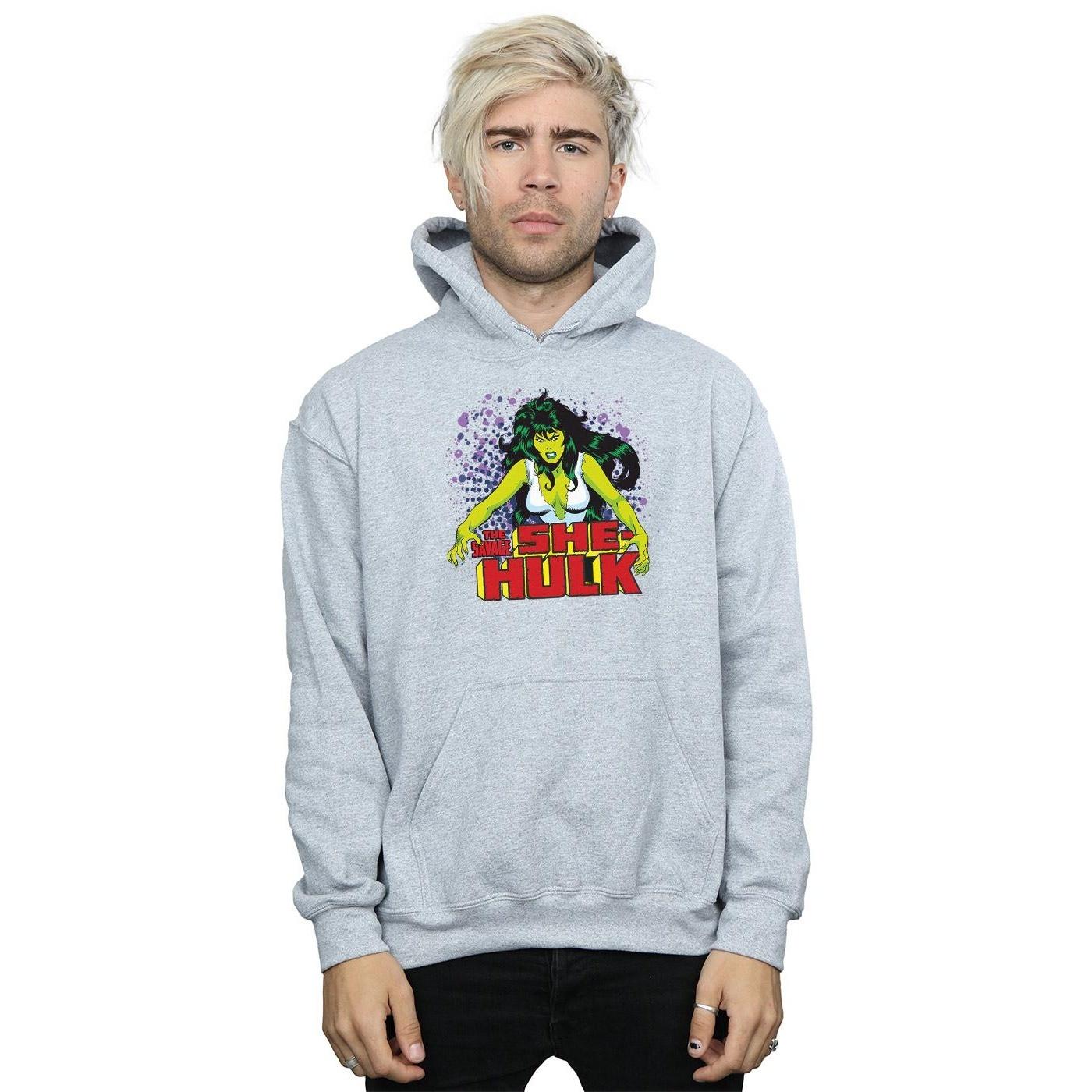 marvel hoodie the savage black l