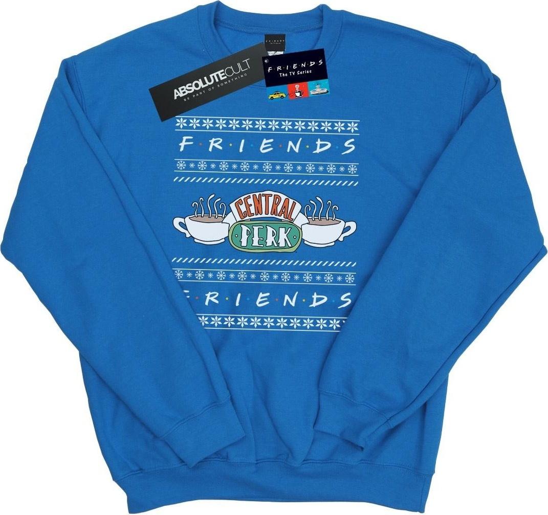 friends sweatshirt central perk blue xl