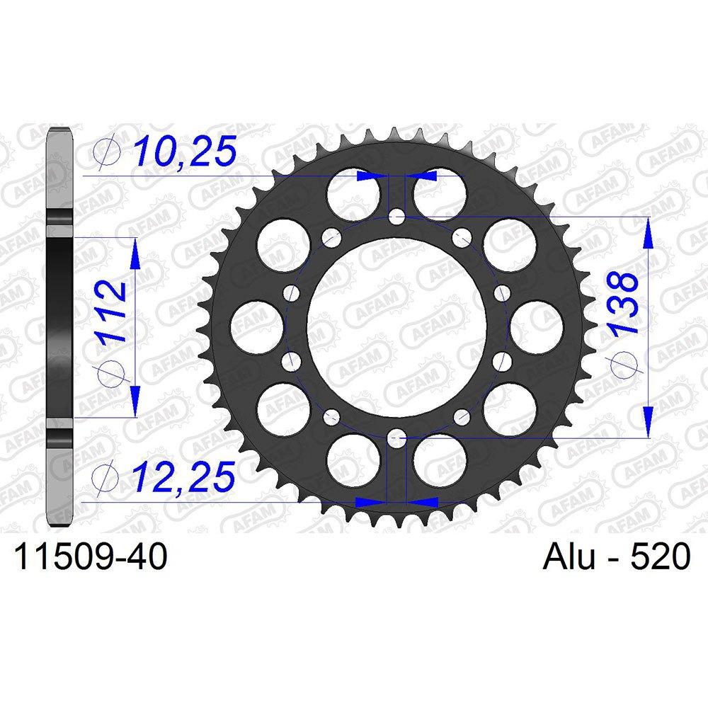 afam rear sprocket 11509 40t