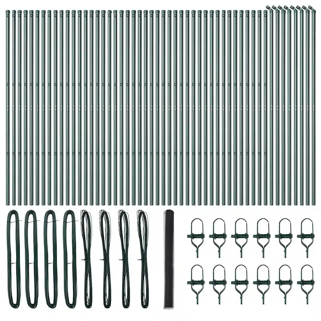 vidaxl fence post gray 100 x 1.5 m