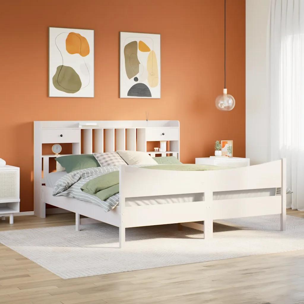 vidaxl bed frame without mattress white 180x200 cm