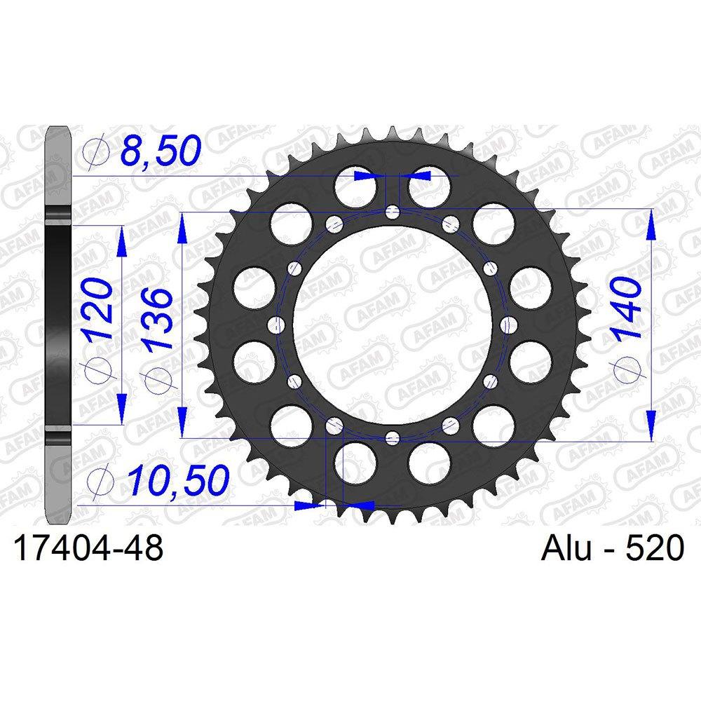afam rear sprocket 17404 45t