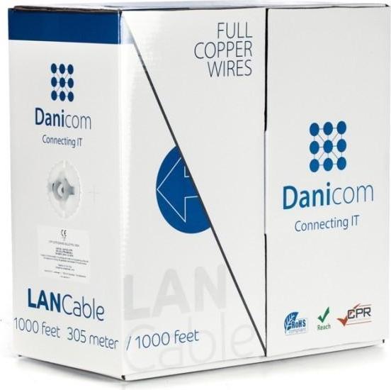 danicom network cable cat6 305m copper lszh