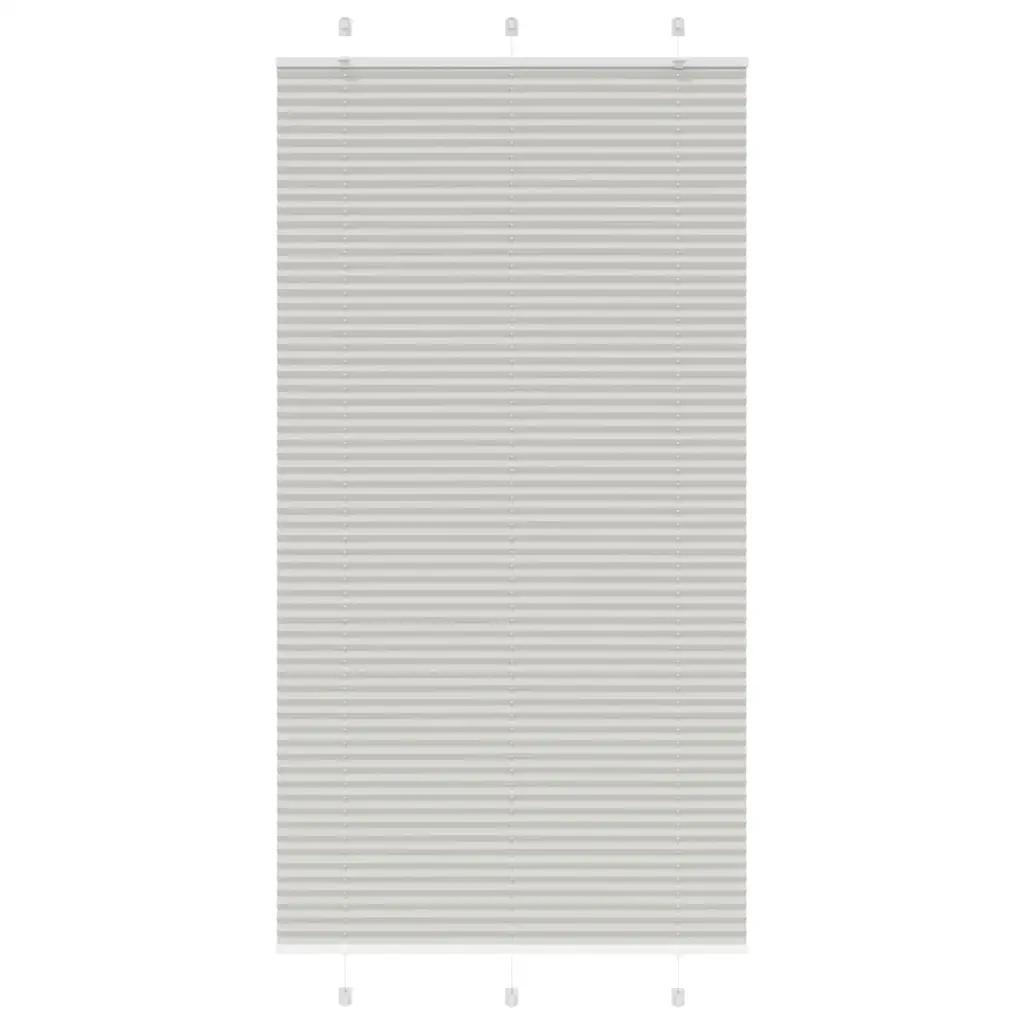 vidaxl pleated blind grey 105x200 cm