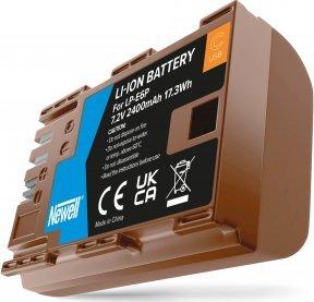 newell camera battery lp-e6p usb-c 2400mah