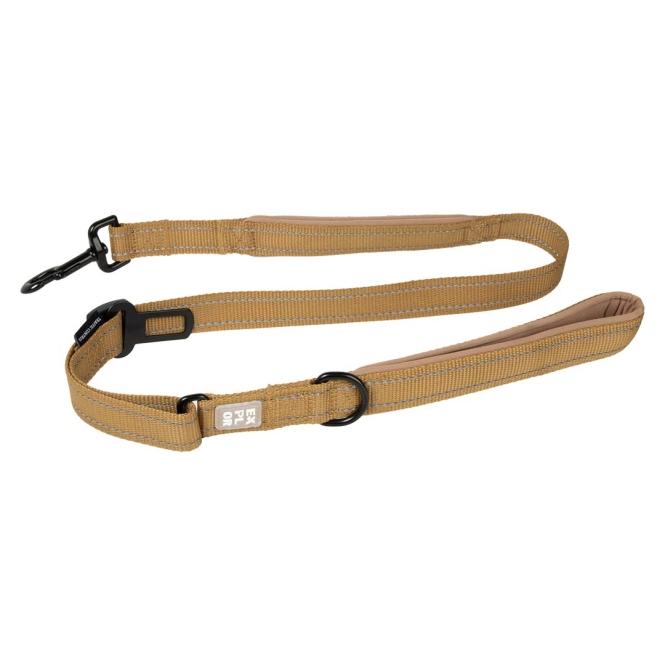 duvoplus dog leash ultimate fit on the road honey gold 130cm 25mm