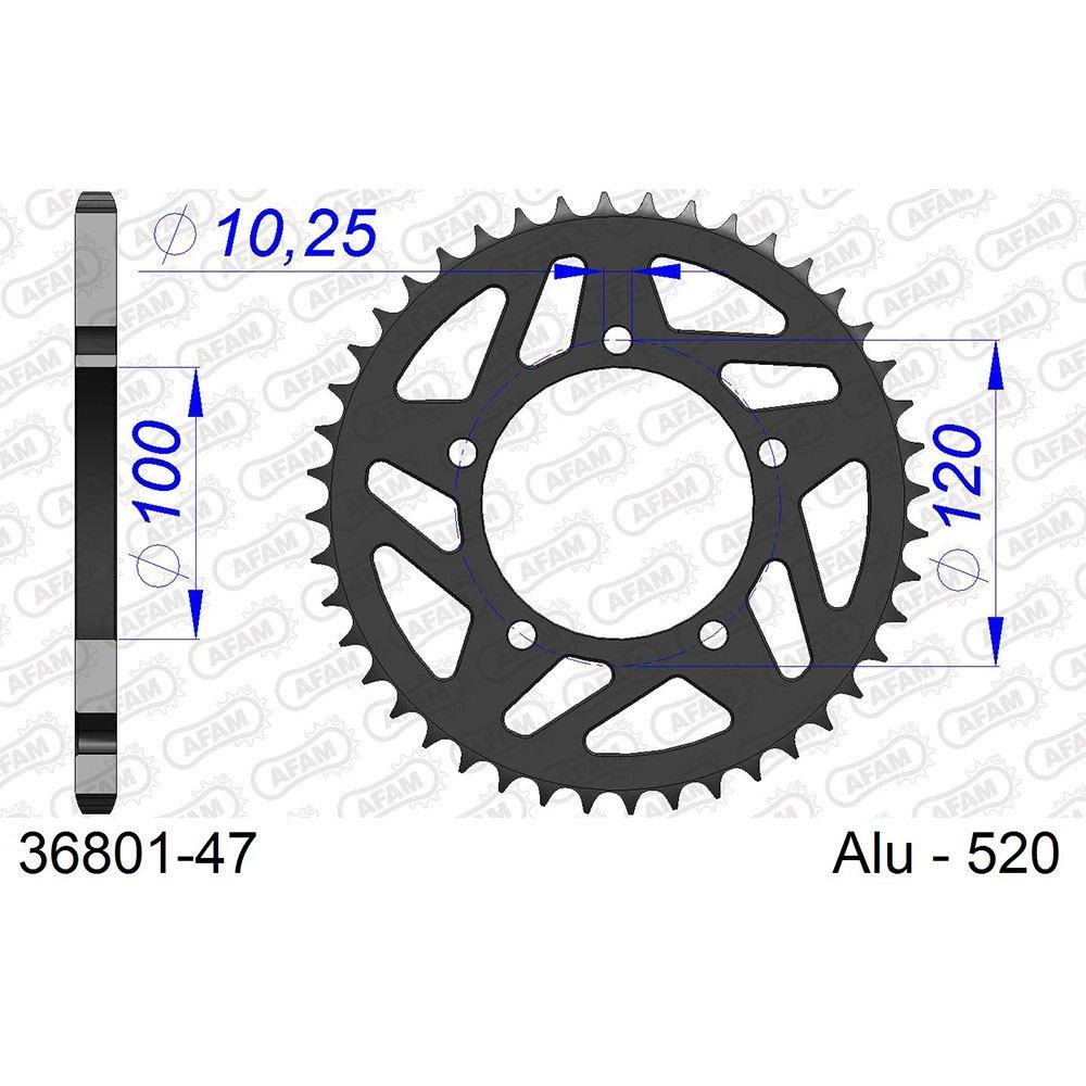 afam rear sprocket 36801 42t