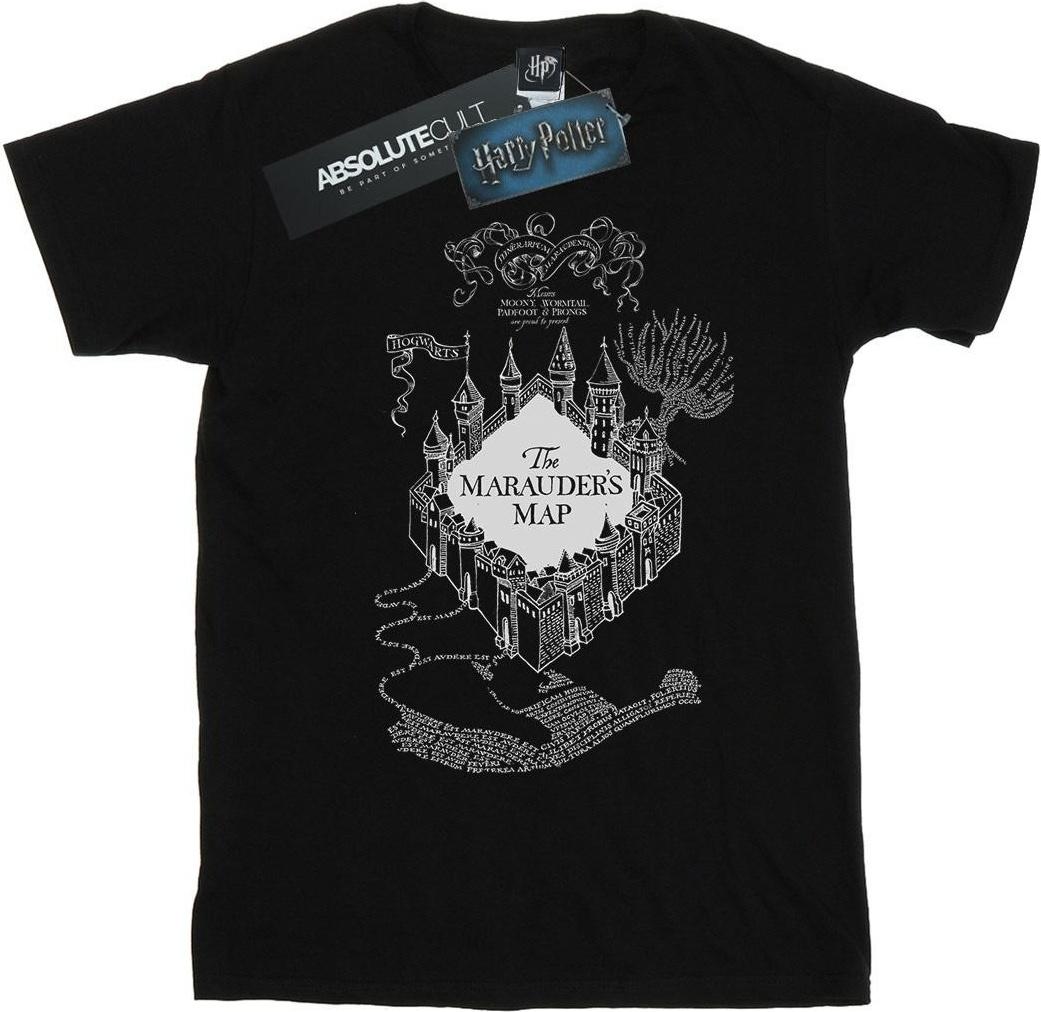 harry potter t-shirt marauder's map boyfriend black