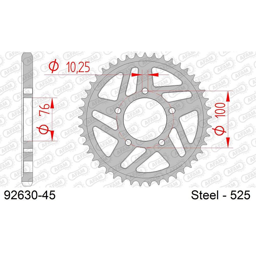 afam rear sprocket 92630 45t