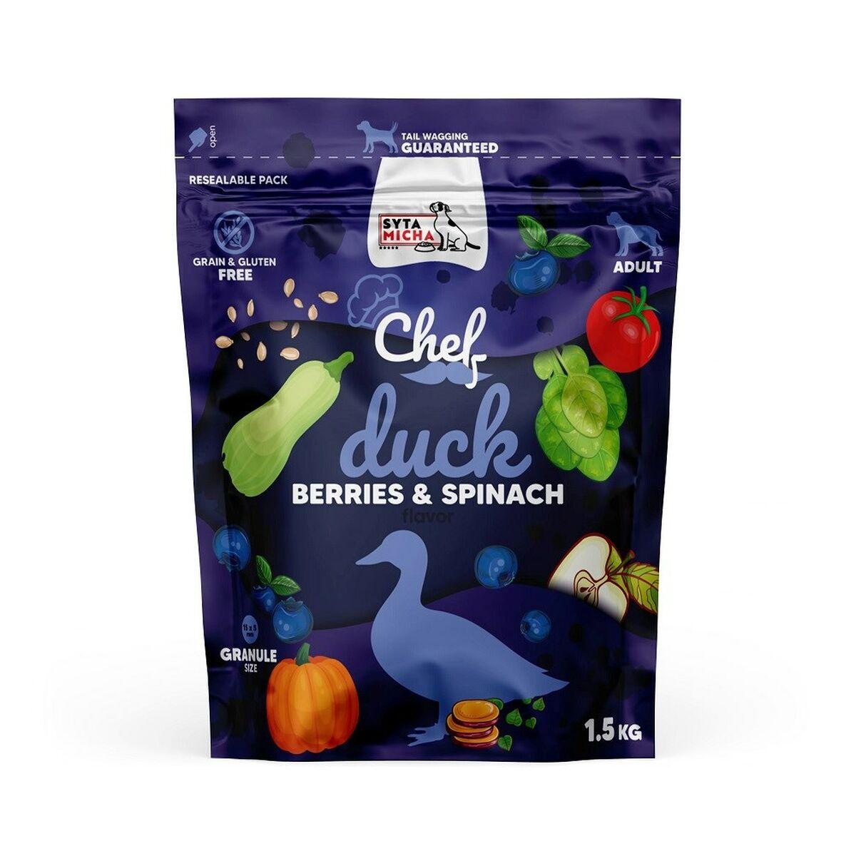 syta micha dry dog food duck berries spinach 1.5kg