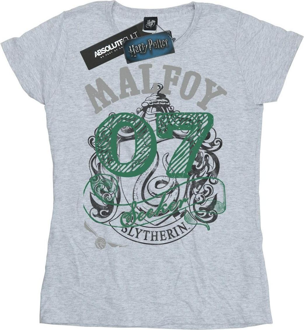 harry potter t-shirt malfoy slytherin grey m