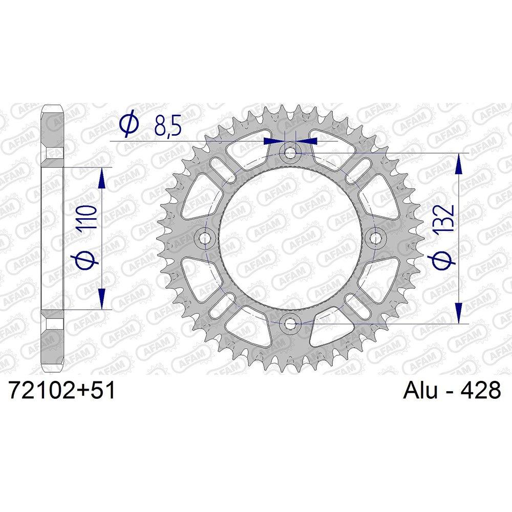 afam rear sprocket 72102 46t