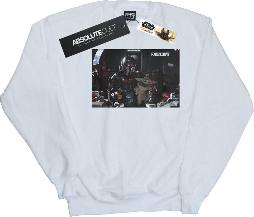 star wars sweatshirt the mandalorian co-pilot white