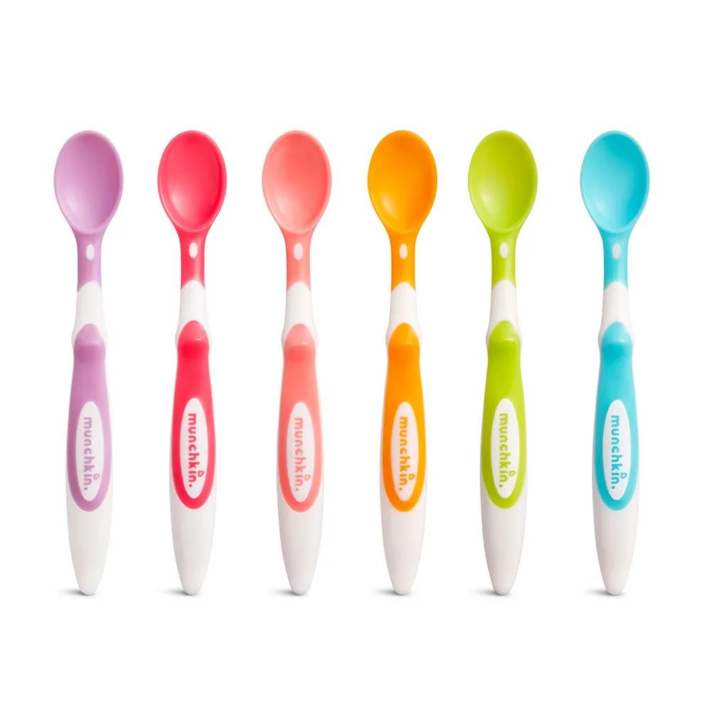munchkin baby feeding spoons soft tip 6 pack