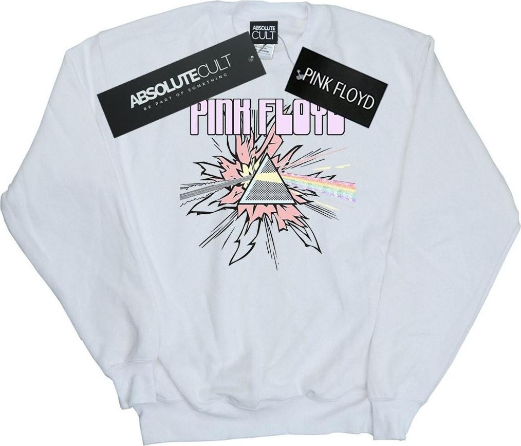 pink floyd sweatshirt pastel triangle
