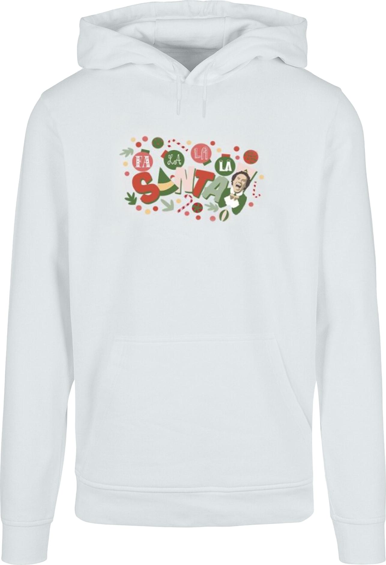 elf hoodie fa la la white 4xl
