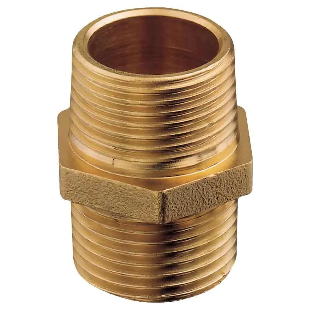 guidi brass hex nipple m 2 inch
