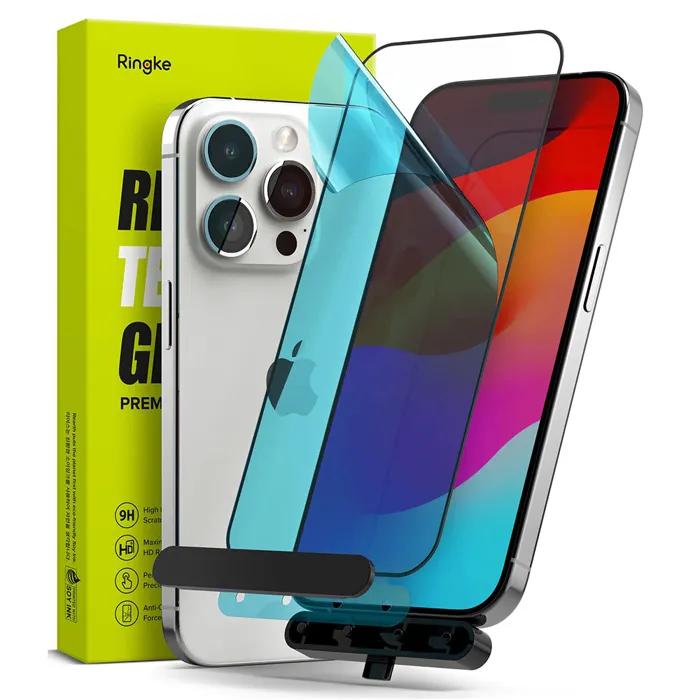 ringke screen protector tempered glass iphone 15 pro 9h 1 pack