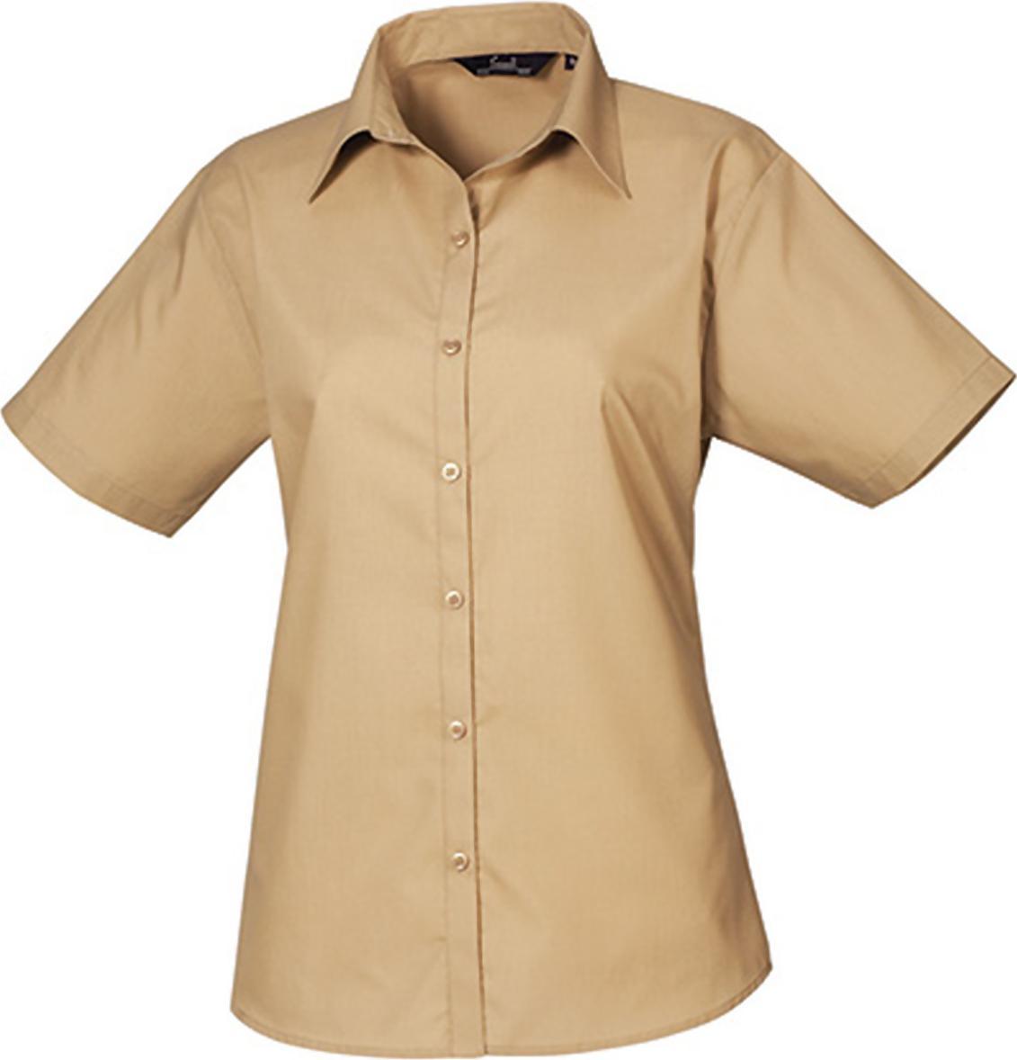 premier blouse poplin short sleeve