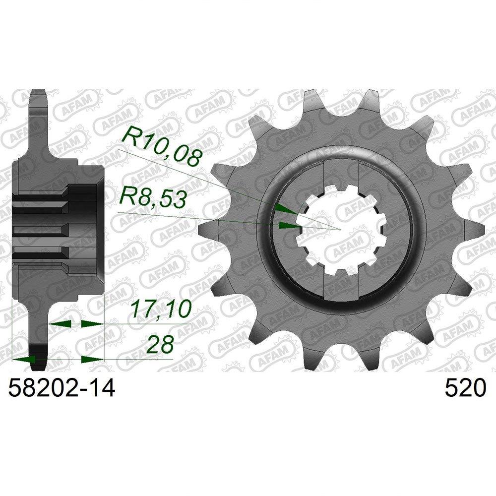 afam front sprocket 58202-520 14t