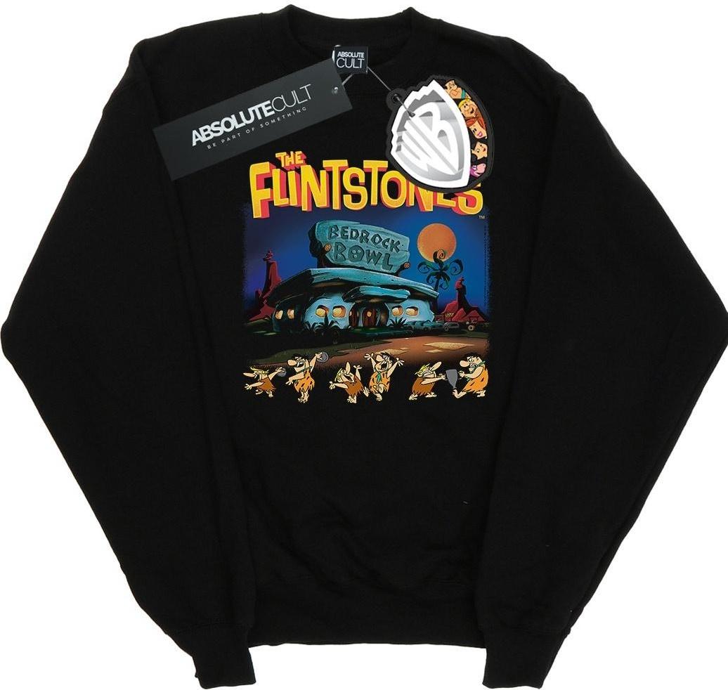 the flintstones sweatshirt champions of bedrock bowl black l