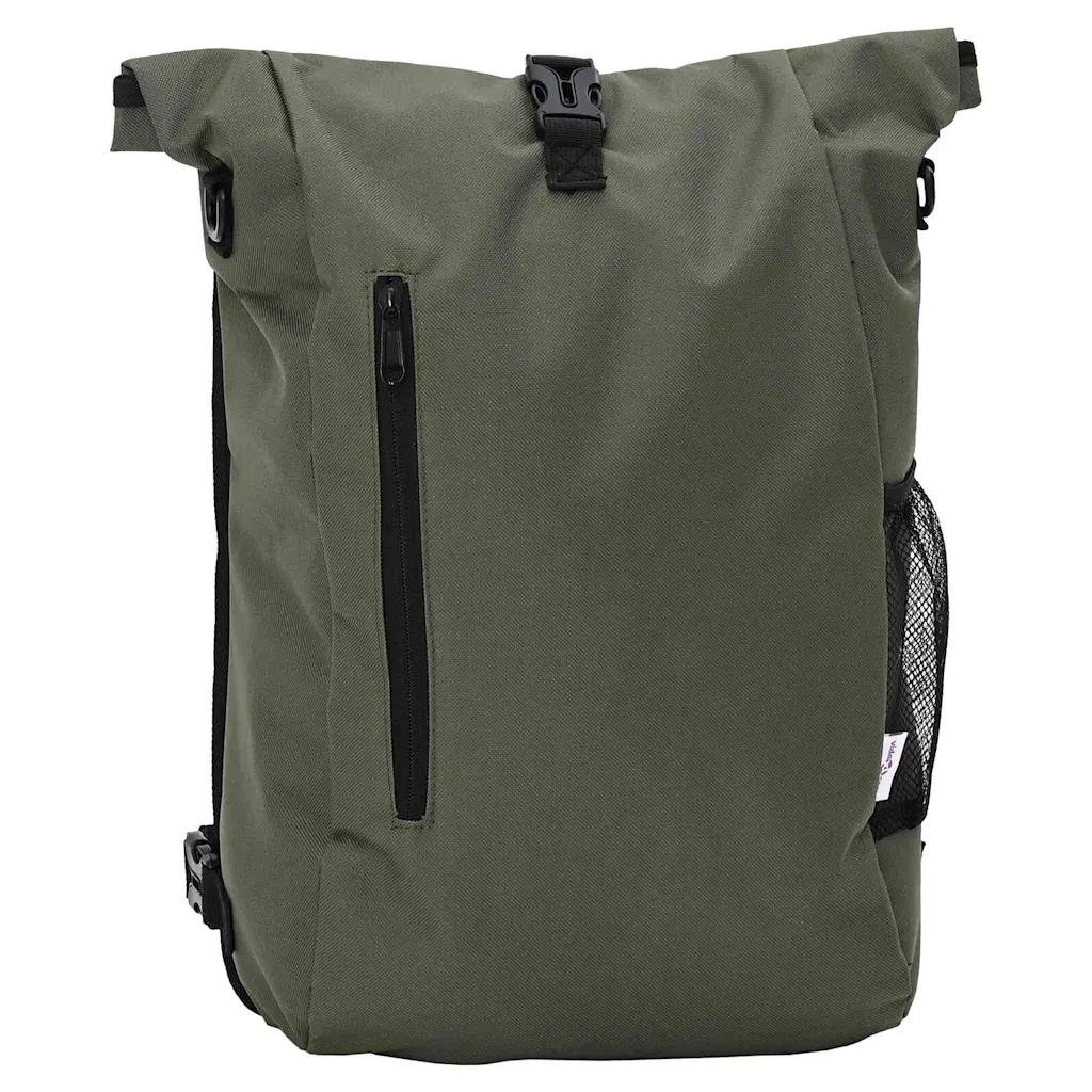 vidaxl bicycle bag olive 31x13x58cm waterproof