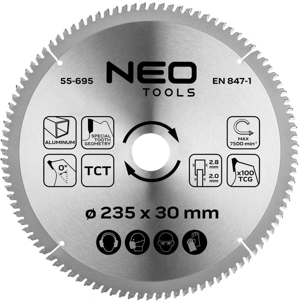 neo circular saw blade 235mm 100 teeth