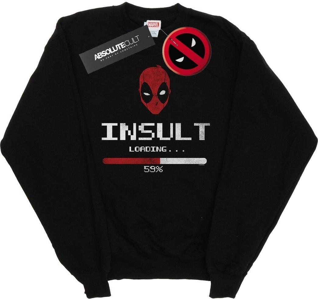 marvel sweatshirt insult loading black m