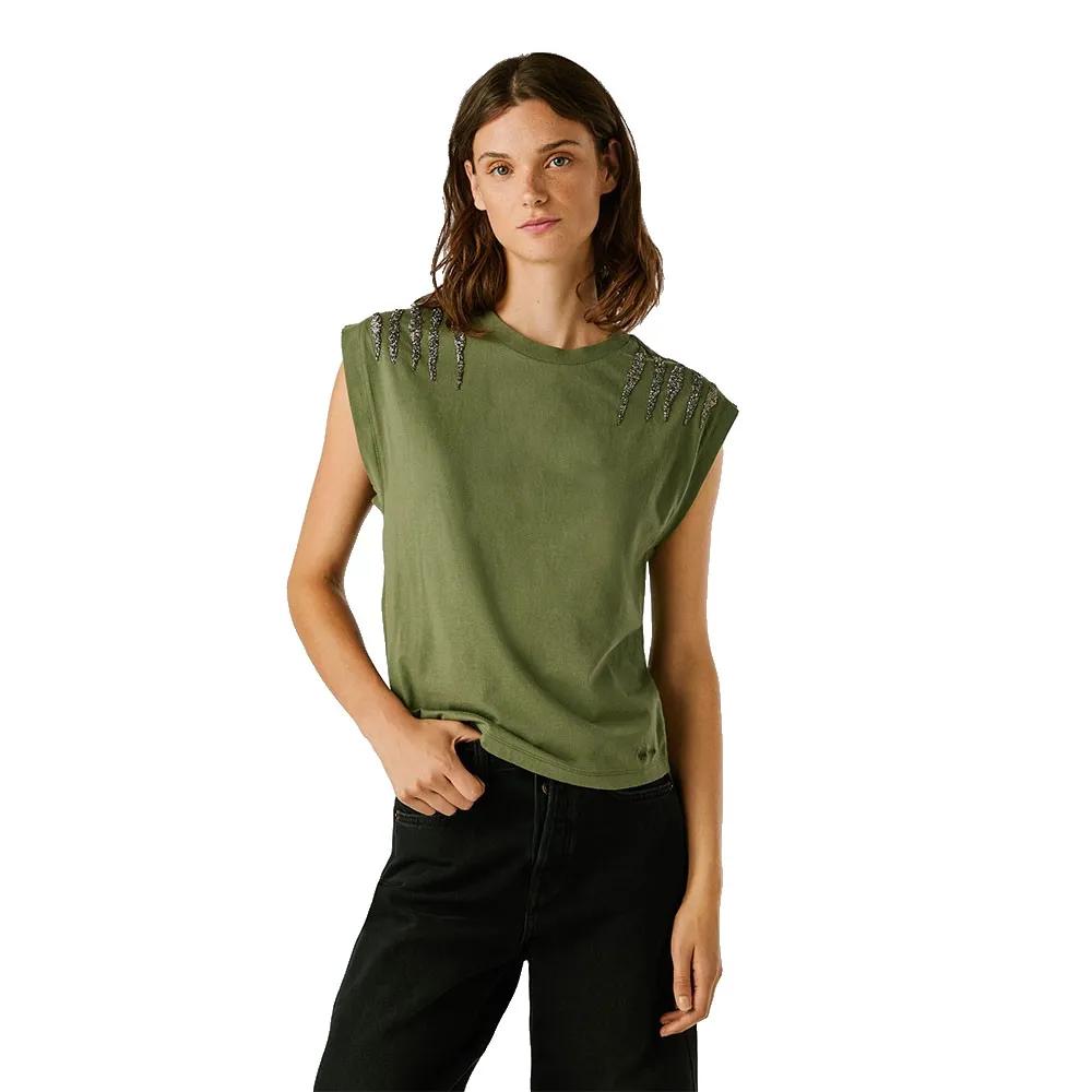 pepe jeans sleeveless t-shirt barry green m