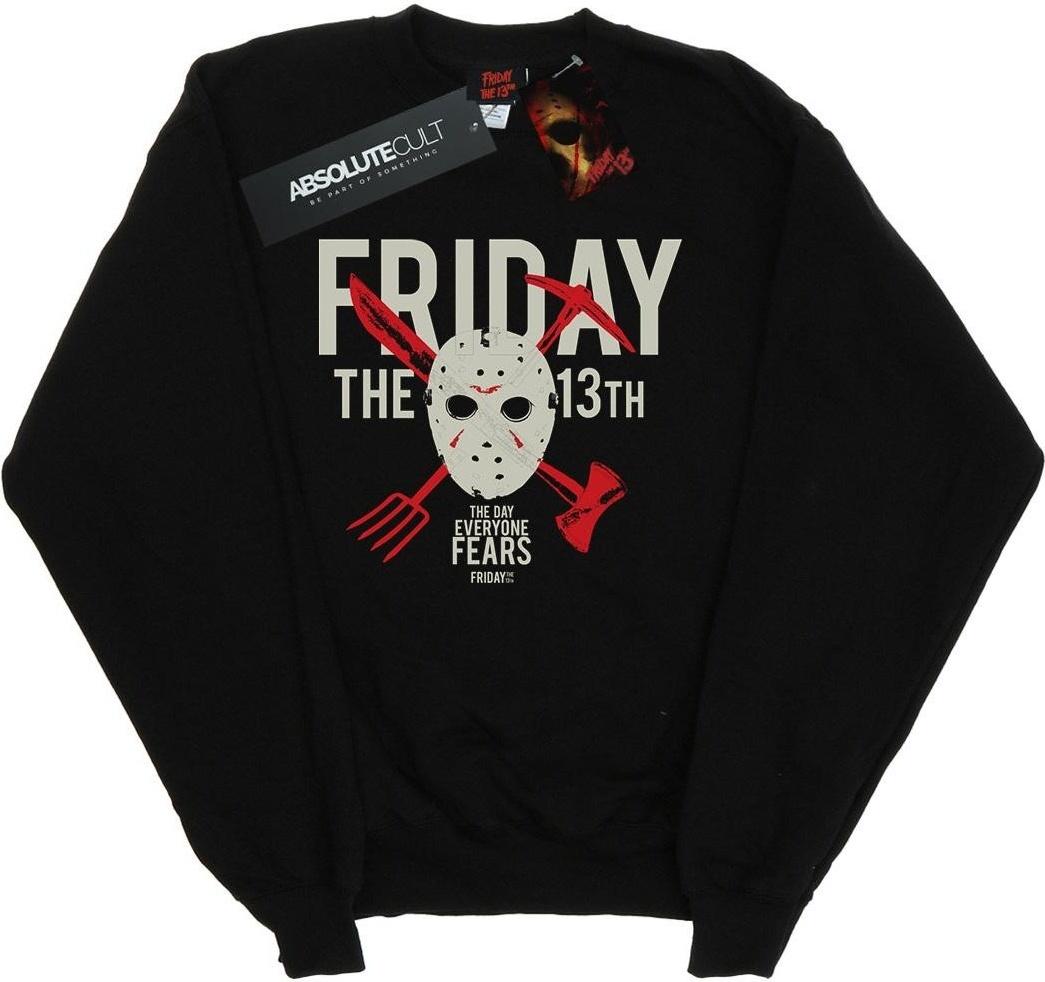 friday 13th sweatshirt day of fear black xl