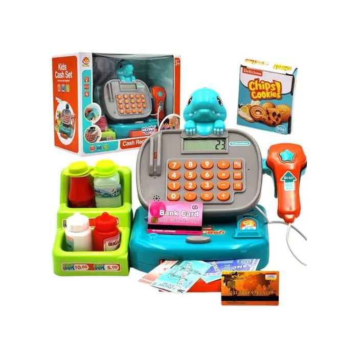 woopie cash register toy dino blue