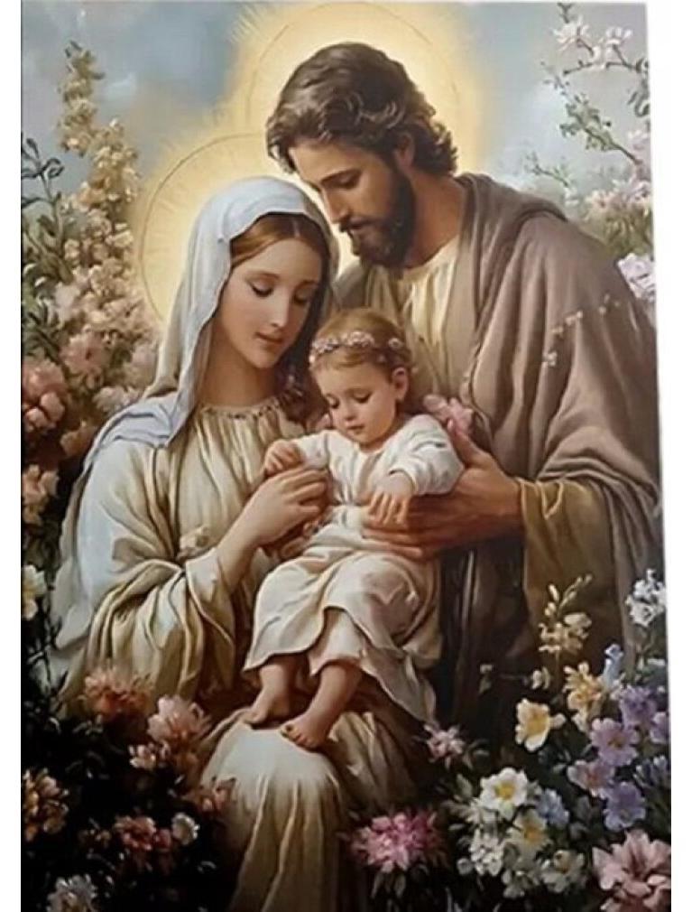 norimpex diamond painting kit holy family 30x40cm