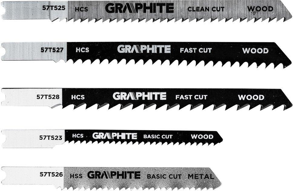 graphite jigsaw blades 6tpi 8tpi 10tpi 12tpi 5 pack