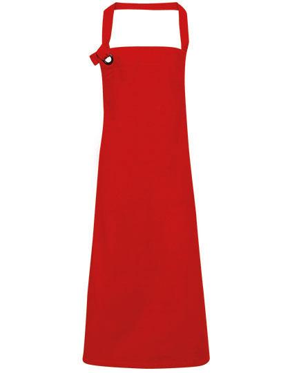 premier bib apron calibre heavyweight canvas red one size