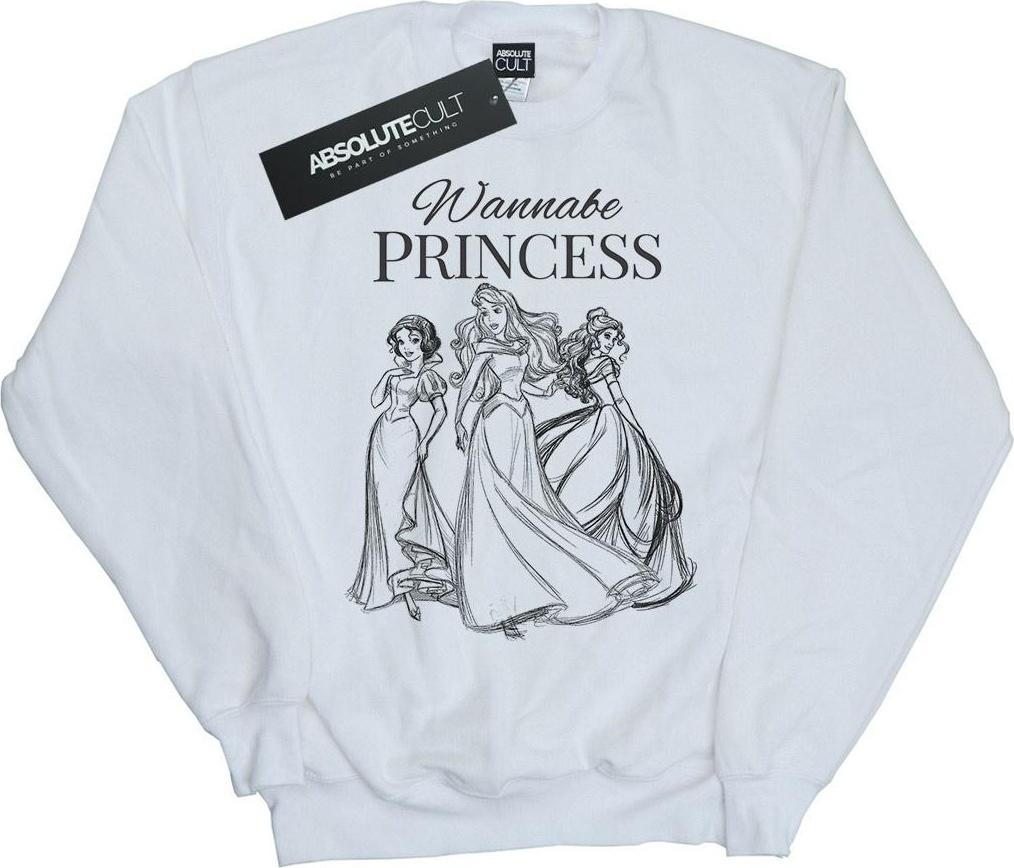 disney sweatshirt wannabe princess white l