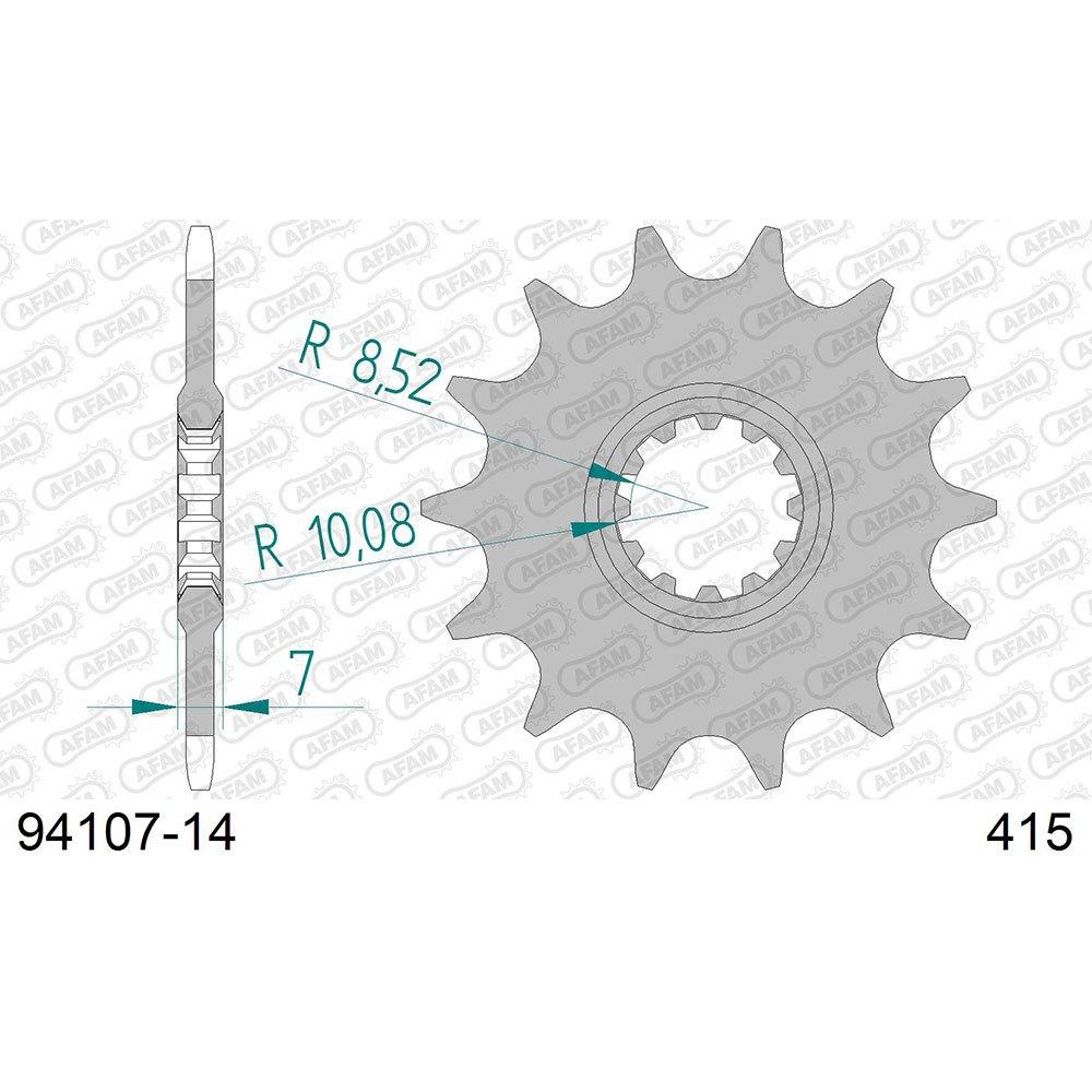 afam front sprocket 94107-415 13t