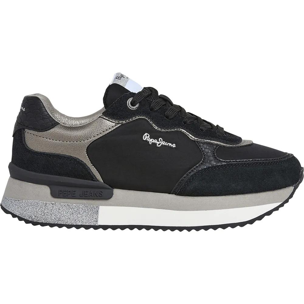 pepe jeans sneakers rusper glam black 41 eu