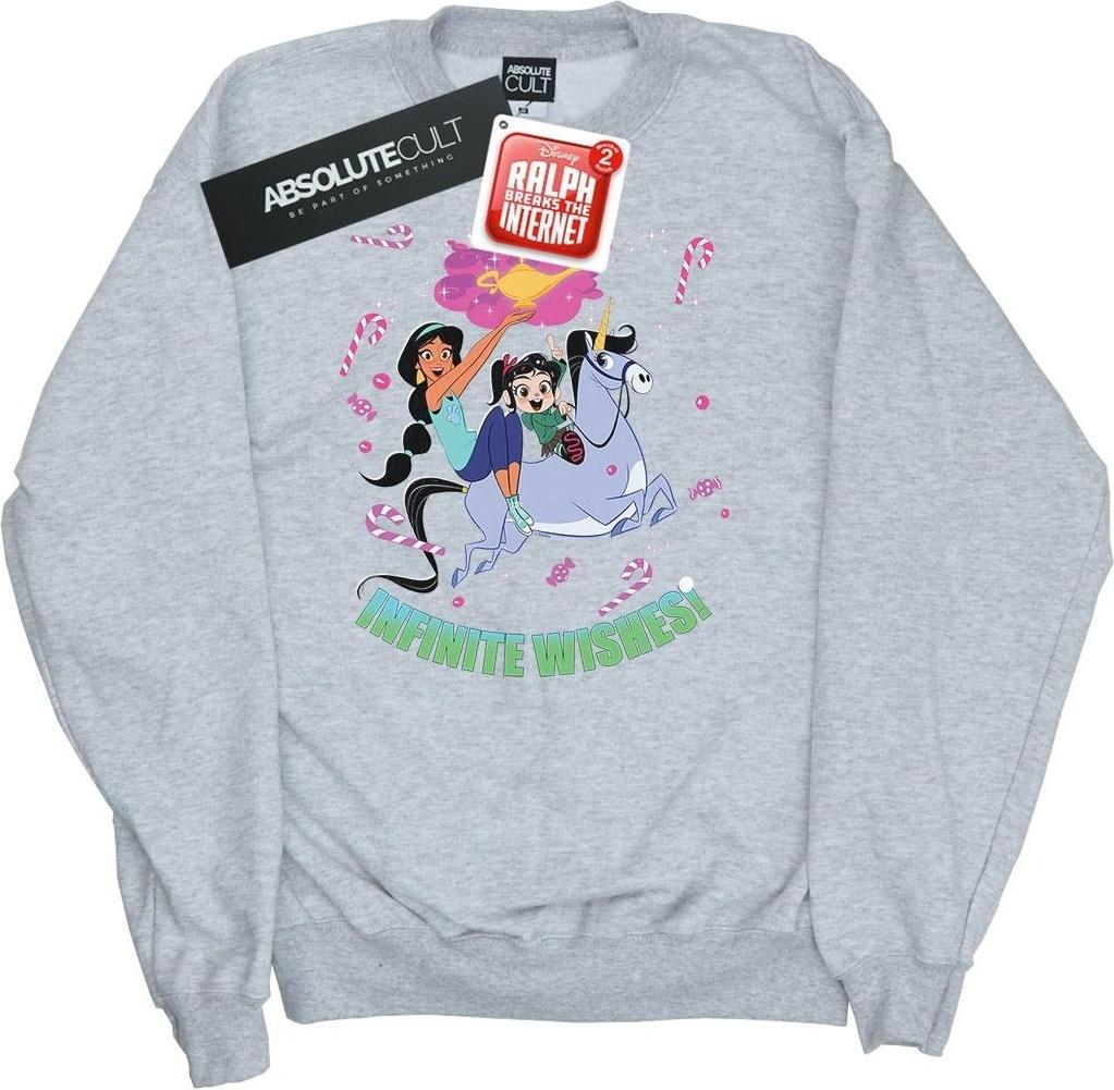 disney sweatshirt wreck it ralph vanellope grey