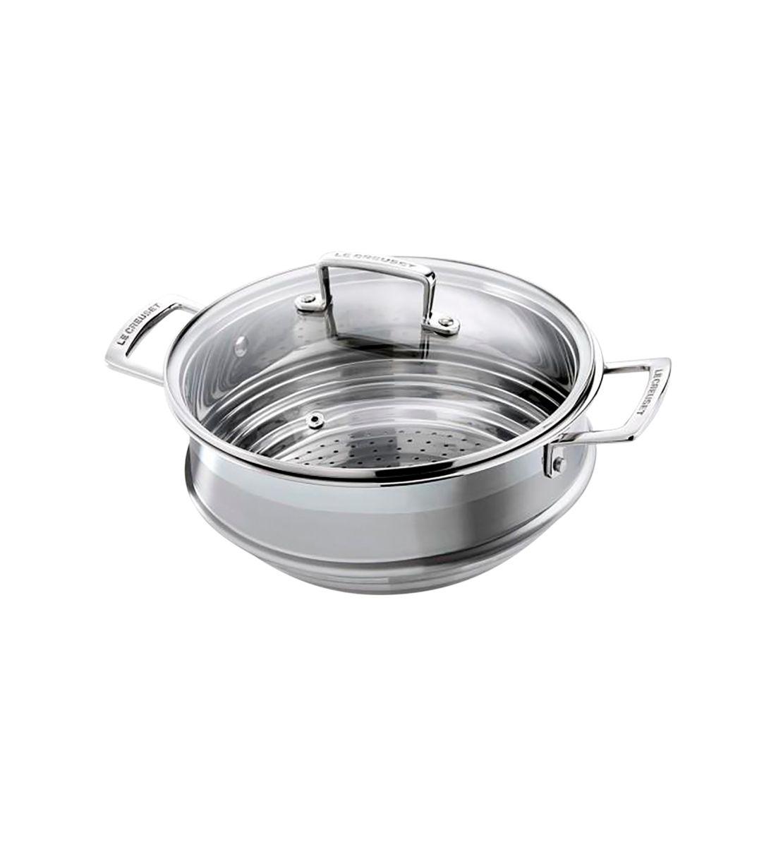 le creuset steamer insert inox classique 20-22-24 cm